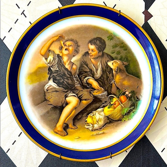 Vintage Echt Cobalt Inglasur Plate – Bartolomé Esteban Murillo, Arzberg Germany - Picture 3 of 15